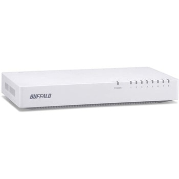 10/100Mbps対応 スイッチングHub プラスチック筐体/電源内蔵モデル 8ポート BUFFALO(バッファロー)