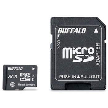 UHS-I Class1 microSDHCカード SD変換アダプター付 BUFFALO(バッファロー)
