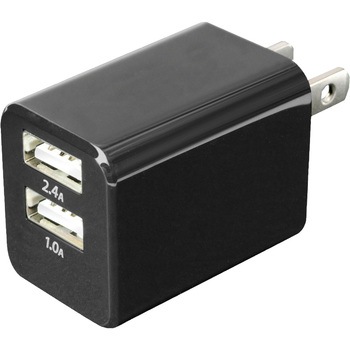 MBP-24U/BK ���s�pUSB�[�d�� 2�D4A USB A 2�� �~���V 52162033