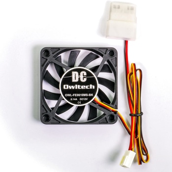 2ボールベアリングケース用ファン 6cm10mm厚 4000rpm OWLTECH(オウルテック)