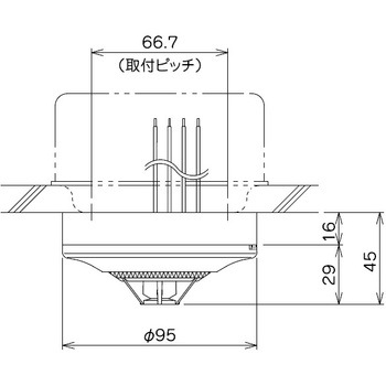 2SJ-LW-R 差動式スポット型感知器 防水型 1台 ニッタン(NITTAN) 【通販