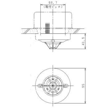 定温式スポット型感知器(防水型) 1種 1CL-70-LHCW