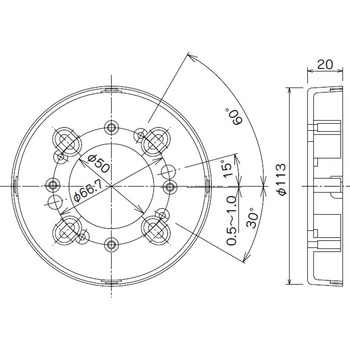 露出配線用感知器取付台座 ニッタン(NITTAN)