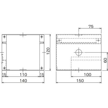 点検ボックス 壁付用 NID-T-GB