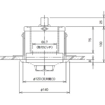 点検ボックス 床付用 NID-T-D