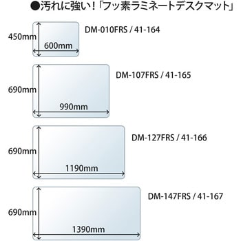 DM-127FRS(41166) フッ素 ラミネートデスクマット 1枚 プラス(文具