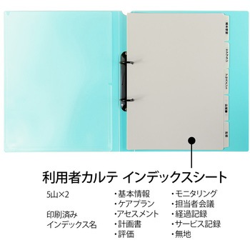 ファイル たすけあ 利用者カルテ リングファイル プラス(文具)