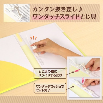 Pasty (パスティ) 2穴 ワンタッチスライド ファイル プラス(文具)