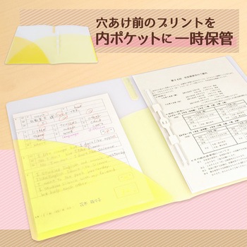 Pasty (パスティ) 2穴 ワンタッチスライド ファイル プラス(文具)