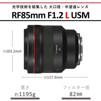 RF85mm F1.2 L USM キヤノンRFマウント レンズ Canon 絞り(最小)16