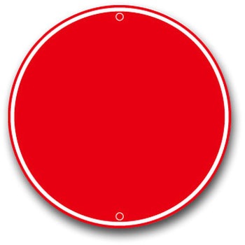 ヘソ穴式標識板 トーグ安全工業