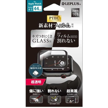 LP-AW44F9HF AppleWatchseries4/5�����\�t�B�����uPTEC�v9H�S��ʃt�B���������� LEPLUS 52235515