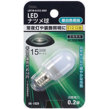 LEDナツメ球 オーム電機