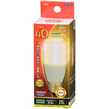 LED電球T形40形全方向タイプ オーム電機