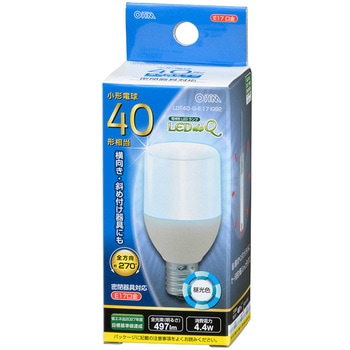小形LED電球T形40形全方向タイプ オーム電機