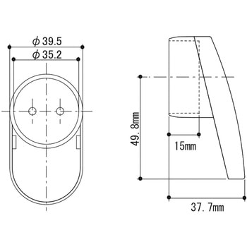 ぬくもり手すりNLT L型キャップ - WAKI(和気産業)