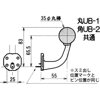 ぬくもり手すりUB 壁受 角 WAKI