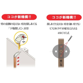 ぬくもり手すりピン+ ストレートタイプ WAKI