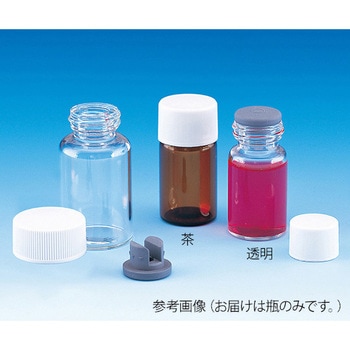 バキュームバイアル 瓶のみ 茶 - NEG(日電理化硝子)