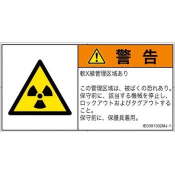 PL警告表示ラベル(ISO/SEMI準拠)│放射から生じる危険：放射性物質/電離放射線│日本語(ヨコ) SCREENクリエイティブコミュニケーションズ