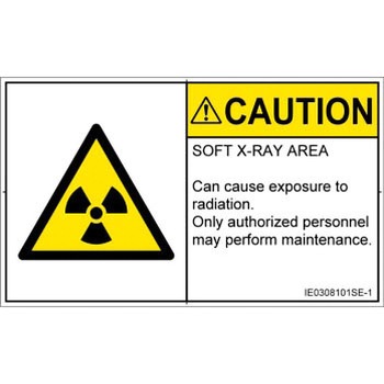 PL警告表示ラベル(ISO/SEMI準拠)│放射から生じる危険：放射性物質/電離放射線│英語(ヨコ) SCREENクリエイティブコミュニケーションズ