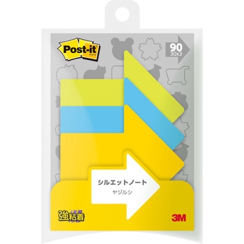 【強粘着】 ポストイット 強粘着ふせん シルエットノート 3M スリーエム 3M(スリーエム)