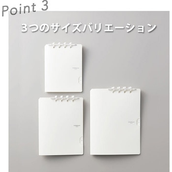 二つ折りリングノートコンパックノートA4 キングジム