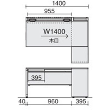 SD-ISN1365LDCBSM10N ISデスクシステム 片袖デスクB4ダイヤル錠(配送・組立サービス付き) コクヨ 52318928
