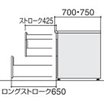 ISデスクシステム 脇デスクB4(配送・組立サービス付き) コクヨ