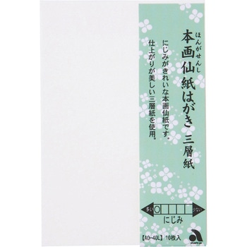 AO-40L 本画仙紙はがき あかしや 1冊 AO-40L - 【通販モノタロウ】