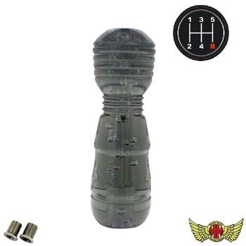 極DENMAシフトノブ 泡 150mm 変換アダプター付き スモーク MAD MAX(マッドマックス)