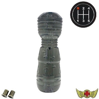 極DENMAシフトノブ 泡 150mm 変換アダプター付き スモーク MAD MAX(マッドマックス)