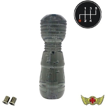 極DENMAシフトノブ 泡 150mm 変換アダプター付き スモーク MAD MAX(マッドマックス)