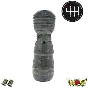 極DENMAシフトノブ 泡 150mm 変換アダプター付き スモーク MAD MAX(マッドマックス)