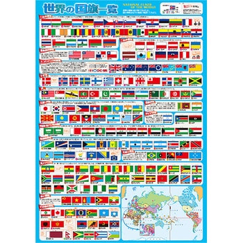 世界の国旗一覧 東京カートグラフィック その他学童 雑貨 通販モノタロウ Mp01f