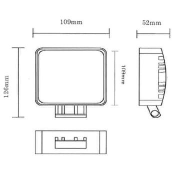 MS-27KW DC用LEDワークライト 1個 シバタ(フォークリフト) 【通販