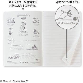 Cfm01g ムーミンノートブック 日本ノート セミb5 7mm罫 30行 止め罫 枚数 30枚 グリーン Cfm01g 1セット 5冊 通販モノタロウ