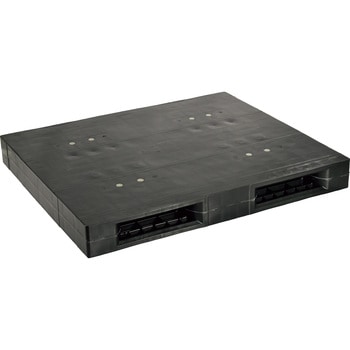 プラスチックパレットZR-1113E-RR 両面ニ方差し 黒 日本プラパレット(NPC)