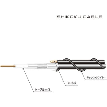 CATV用同軸ケーブル(スーパーノイズレス構造) 四国電線