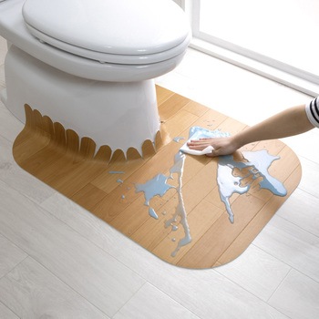 吸着 拭けるトイレマット サンコー