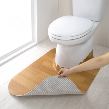 吸着 拭けるトイレマット サンコー