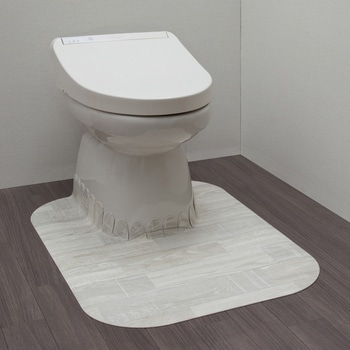 吸着 拭けるトイレマット サンコー