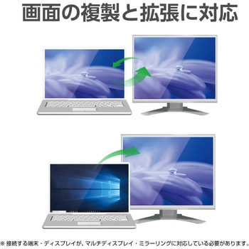 タイプC変換アダプタ DVI-TypeC 映像変換 15cm ブラック エレコム