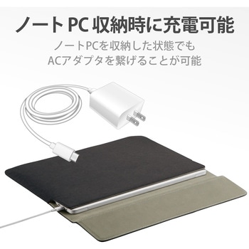 パソコンケース インナーバック 13.3インチ (macbook pro 13) マグネット ポーチ付 エレコム