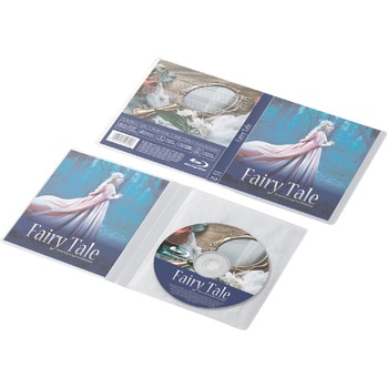 ブルーレイディスク/DVD/CD用スリム収納ソフトケース エレコム