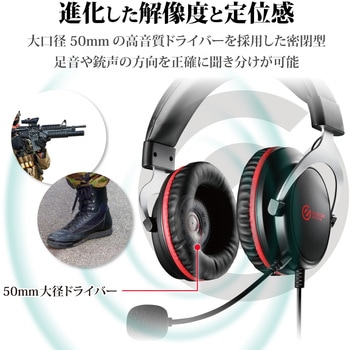 ヘッドホン ヘッドセット マイク付き 有線 Φ3.5mm3極 4極 接続 オーバーヘッドタイプ ミュートスイッチ付き 無指向性 【 PS5 PS4 Nintendo Switch 他対応】 ゲーミング ブラック エレコム