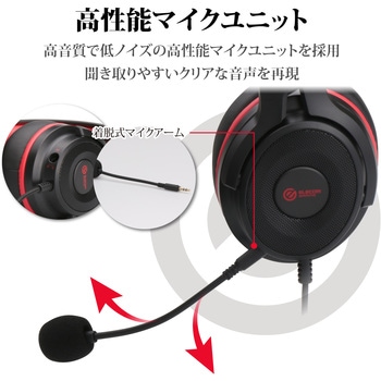 ヘッドホン ヘッドセット マイク付き 有線 Φ3.5mm3極 4極 接続 オーバーヘッドタイプ ミュートスイッチ付き 無指向性 【 PS5 PS4 Nintendo Switch 他対応】 ゲーミング 高音質 ブラック エレコム