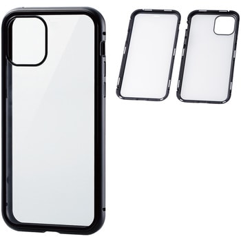 iPhone 11 Proハイブリッドケース/アルミ/ガラス/360度保護 エレコム