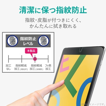 iPad 10.2インチ 第9/8/7世代 (2021/2020/2019年) フィルム 反射防止 気泡防止 エレコム