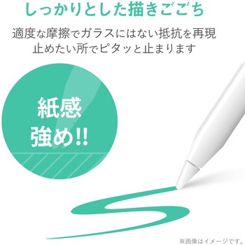 iPad 10.2インチ 第9/8/7世代 (2021/2020/2019年) フィルム ペーパーライクフィルム 紙のような描き心地 反射防止 指紋防止 気泡防止 エレコム